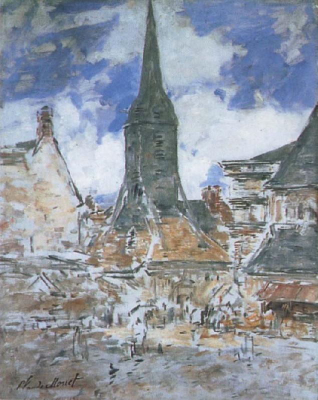 Claude Monet The Bell-Tower of Saint-Catherine at Honfleur oil painting picture